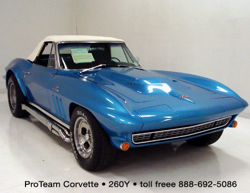 260Y1966 Corvette Convertible 427425 hp 4 speed numbers match appears 